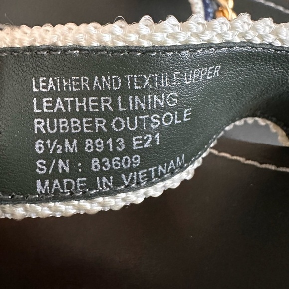 Tory Burch Mini Benton Gold Chain Band Sandal Poblano Green Blue Yonder - Picture 7 of 9